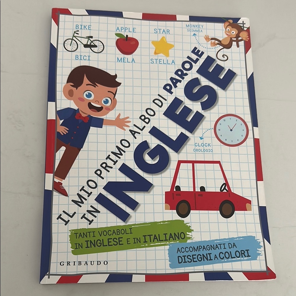 4/$25 Children's English/Italian Learning Book